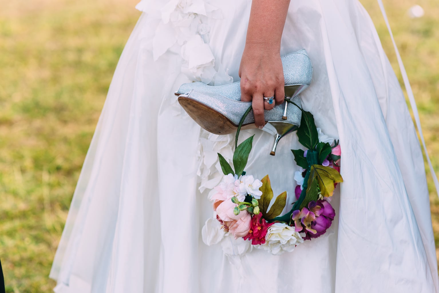 festiival wedding with flower crowns
