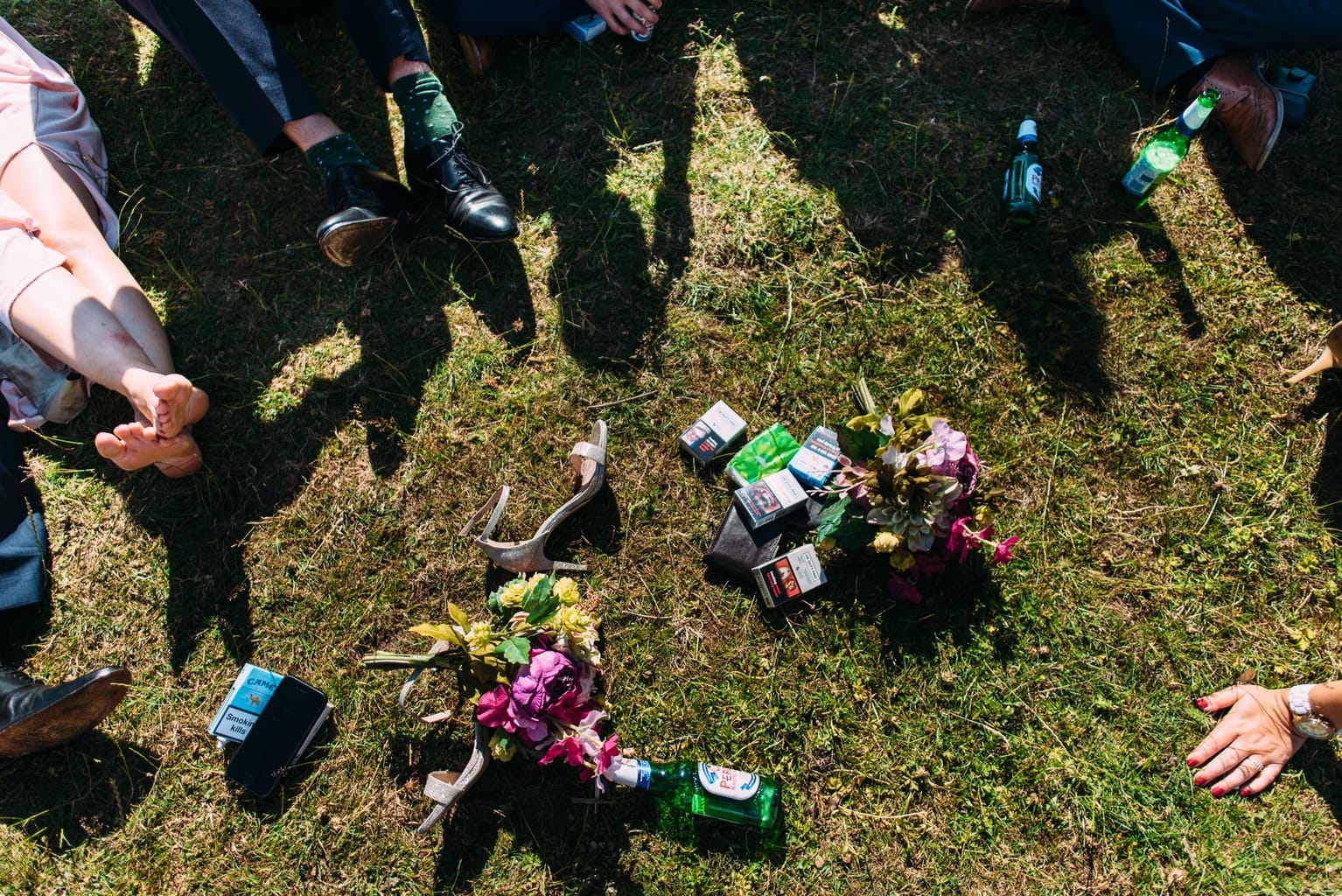 festiival wedding with flower crowns