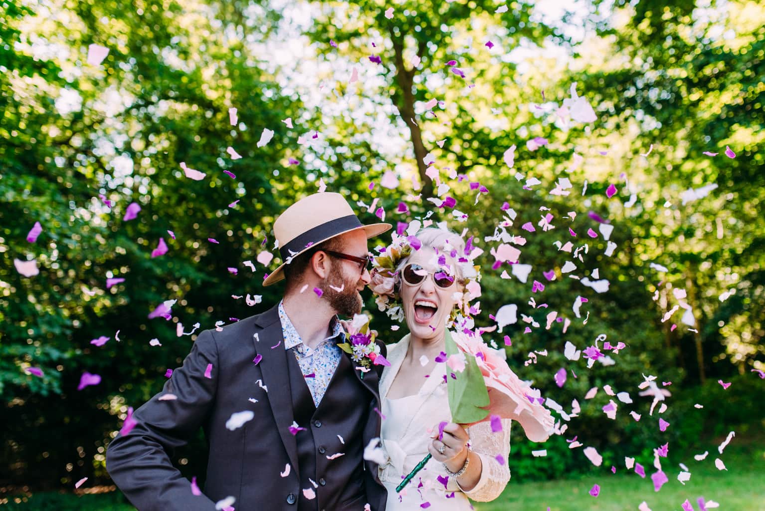 Orchard ceremony and backyard wedding // Emma + Rory