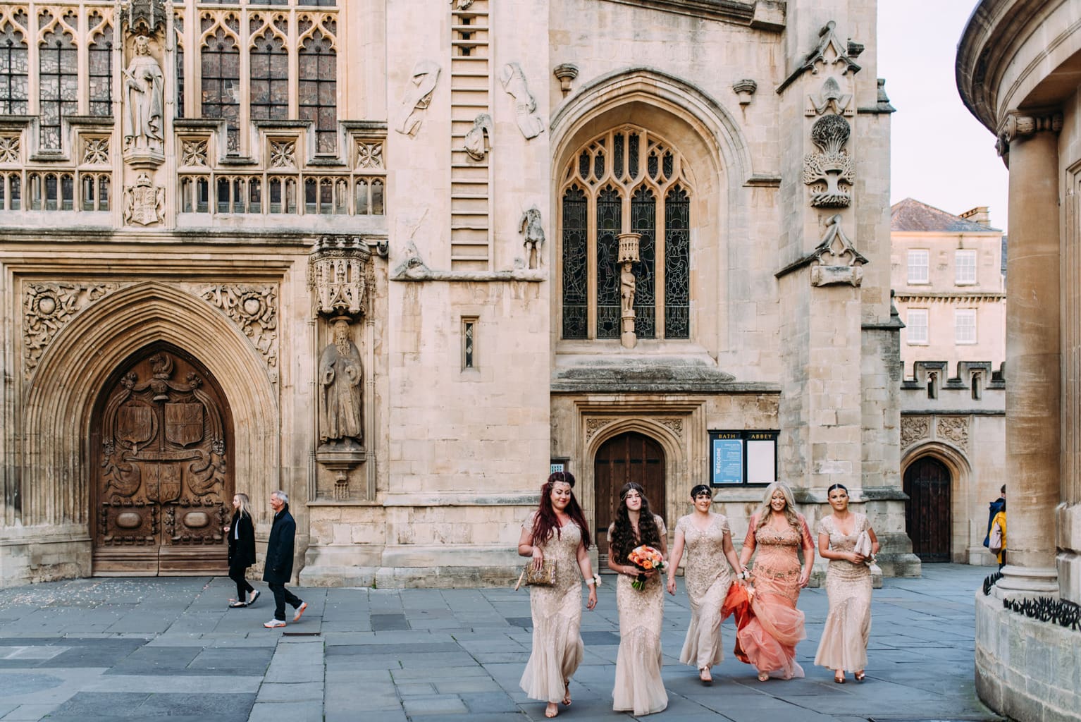 Amanda and Ian Roman Baths Sunset Wedding © Anna Pumer Photography