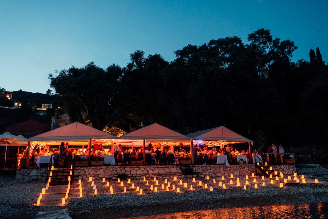 corfu greek island wedding on the beach