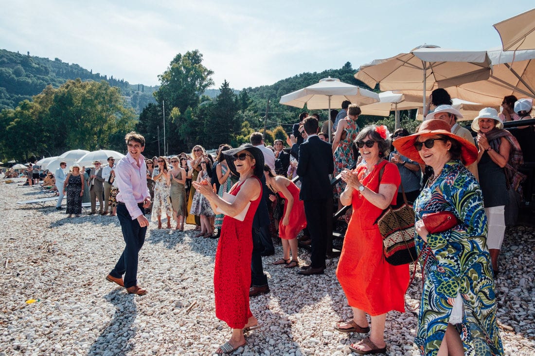 corfu greek island wedding on the beach