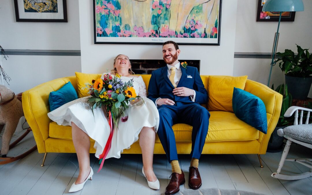 Back garden wedding in Brighton