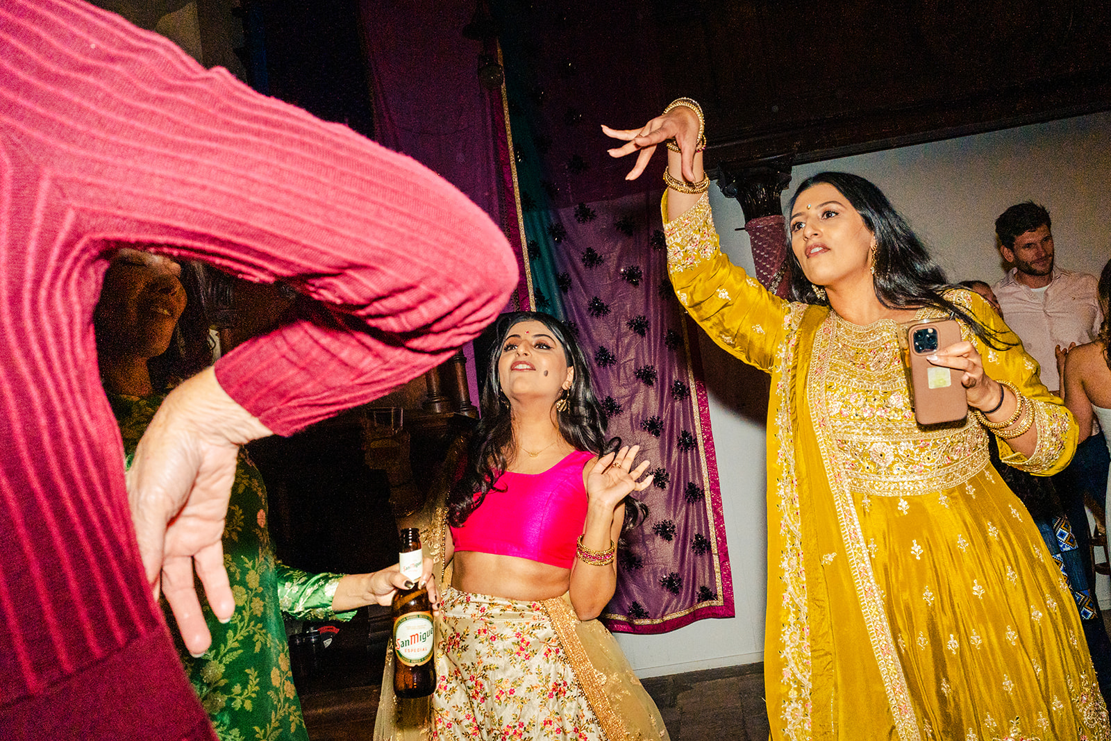 Guests dancing