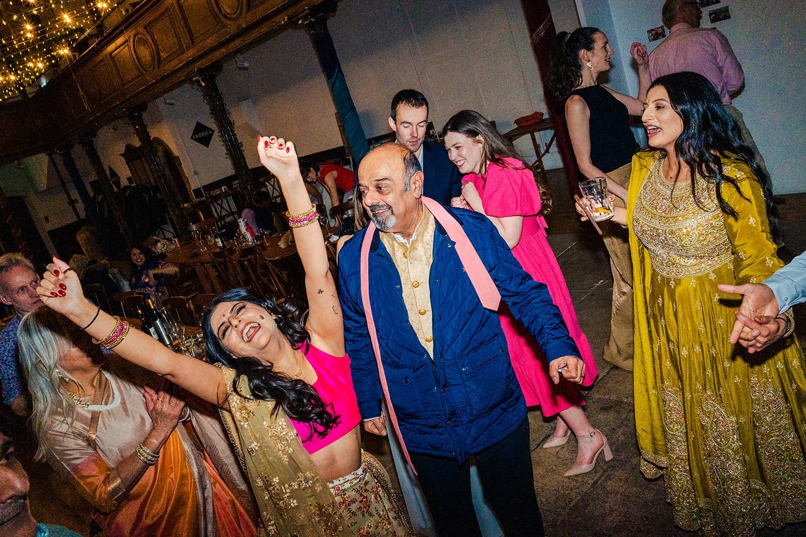 Party time on the dancefloor