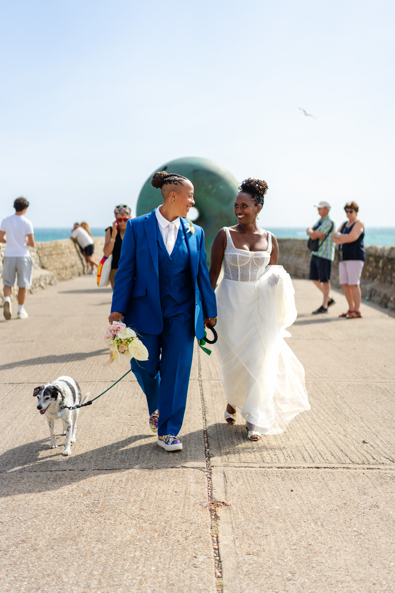 Azieb and Jules on Brighton seafront