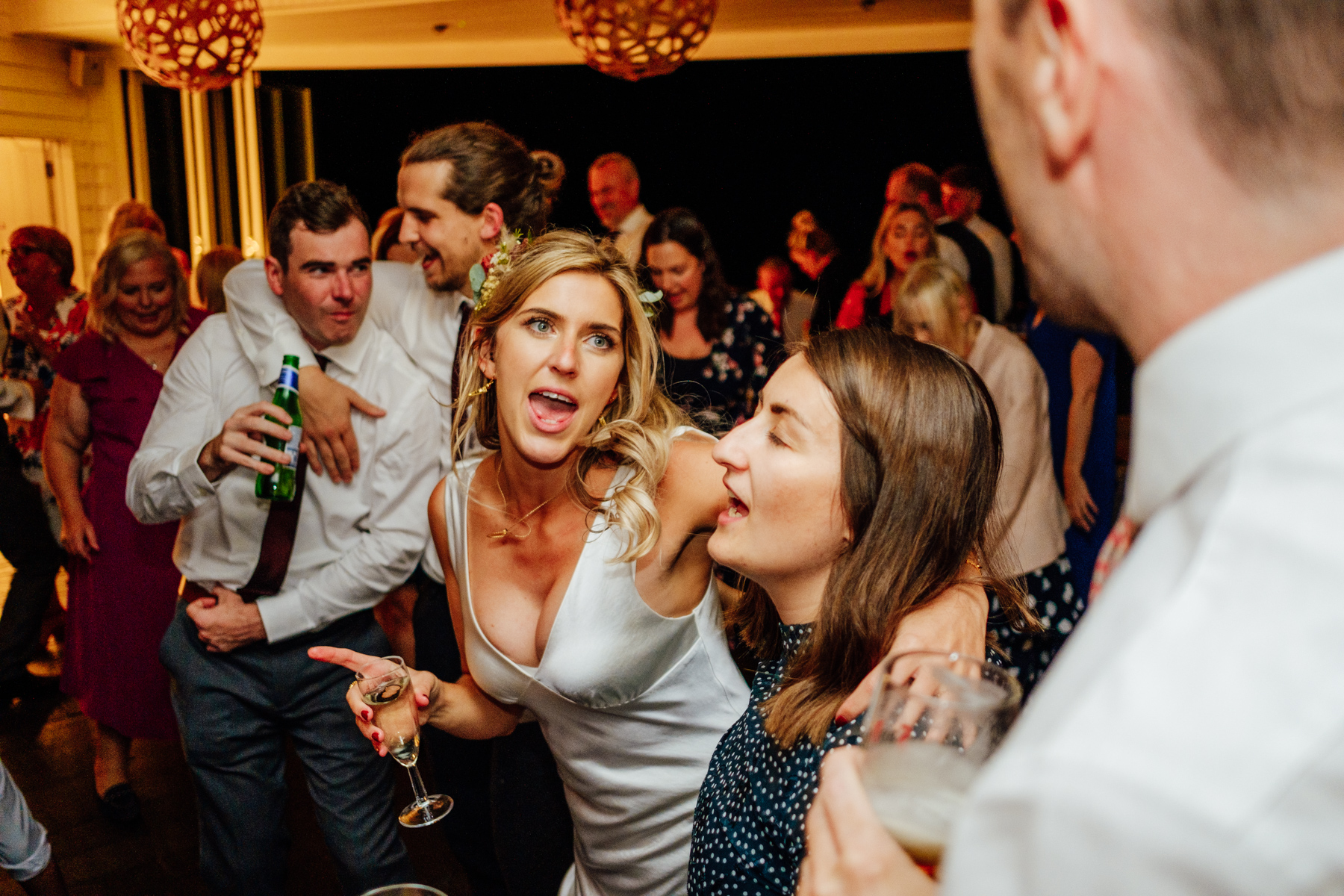 Guests dancing at Tunnels Beaches