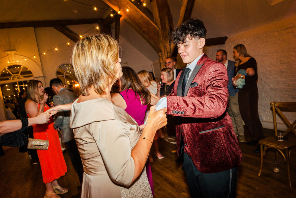 Dancing at Steph and David's wedding party